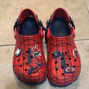 CROCS Spider-Man Kids Sandals - Red and Black